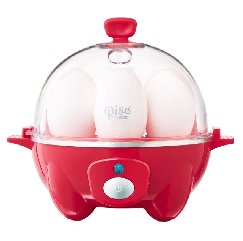 Rise by Dash REC005GBRR04 Egg Cooker, Red