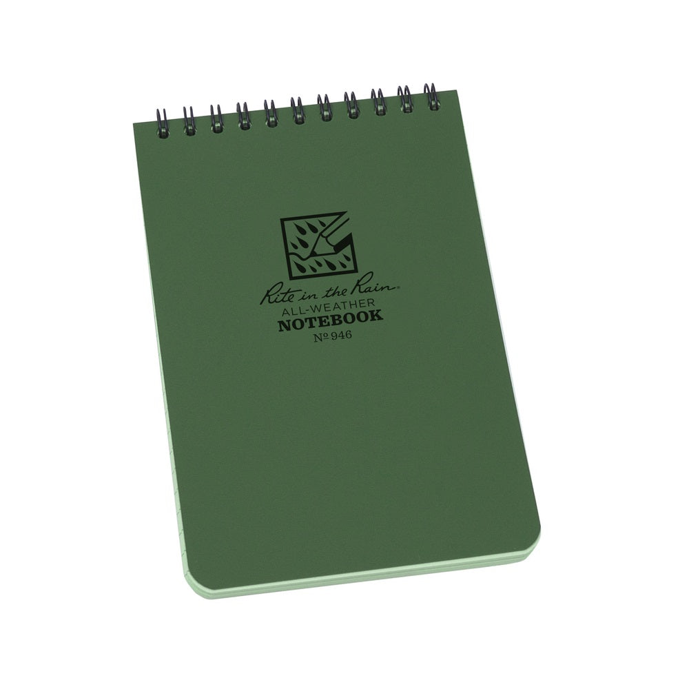 Rite in the Rain 946 Wire-O All-Weather Notebook, Green