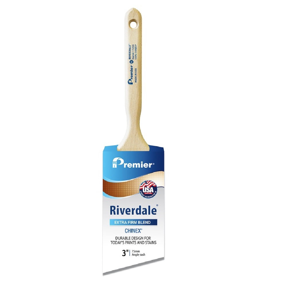 Riverdale 17253 Extra Stiff Angle Paint Brush, 3 Inch