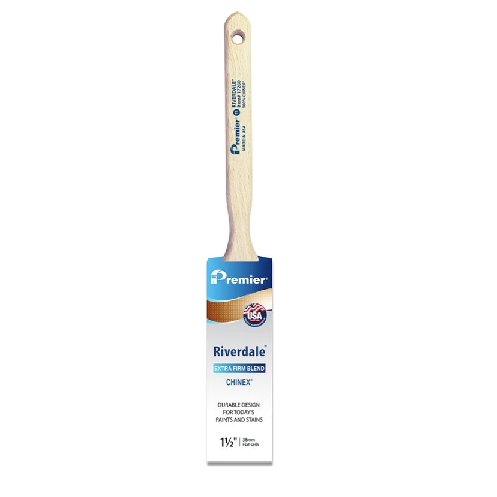 Riverdale 17260 Extra Stiff Flat Paint Brush, 1-1/2 Inch