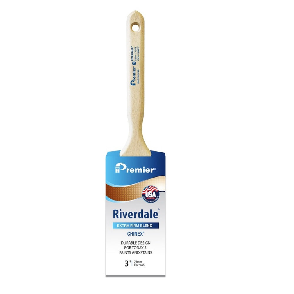 Riverdale 17263 Extra Stiff Flat Paint Brush, 3 Inch