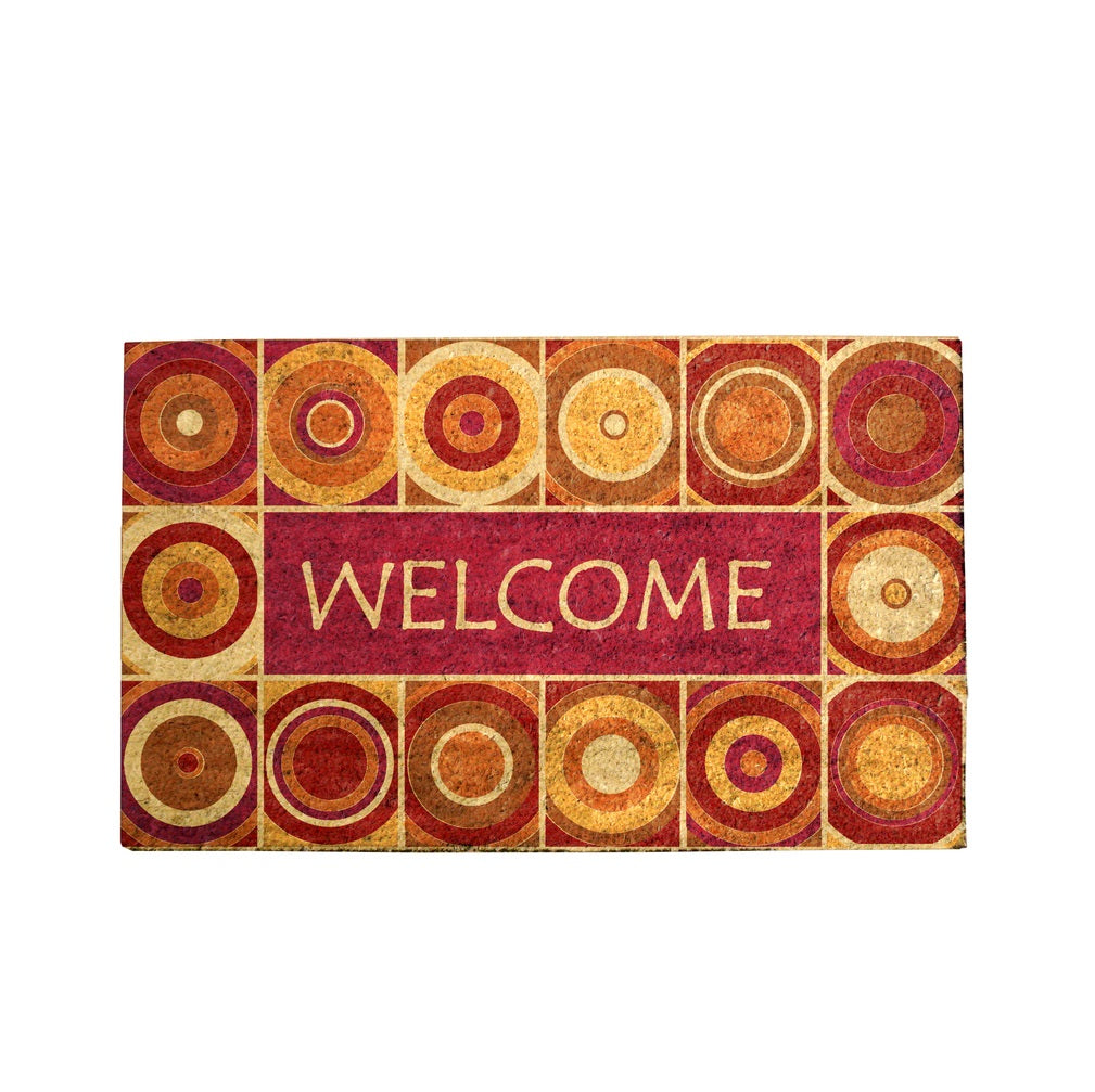 Robert Allen MAT01810 Fall Circle-Welcome Door Mat, Vinyl