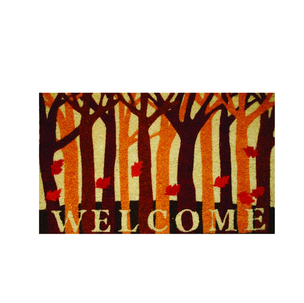Robert Allen MAT01729 Fall Woods-Welcome Door Mat, Vinyl