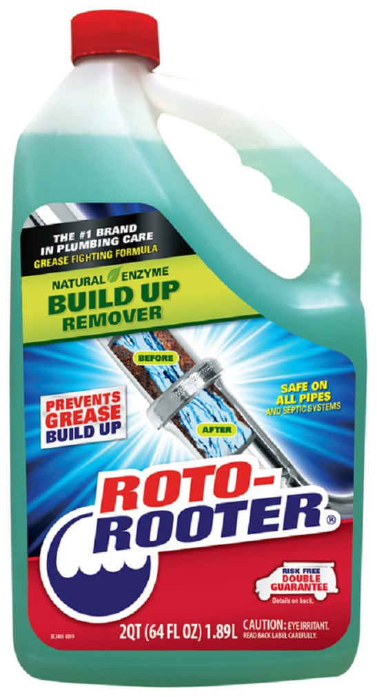 Roto-Rooter 351271 Build-Up Remover, Liquid, 64 Oz