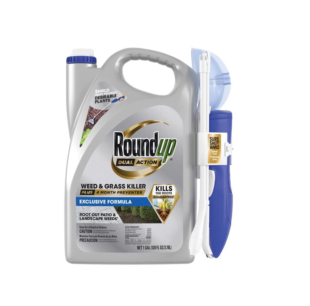 Roundup 5378304 Dual Action Weed and Grass Killer, 1 gal