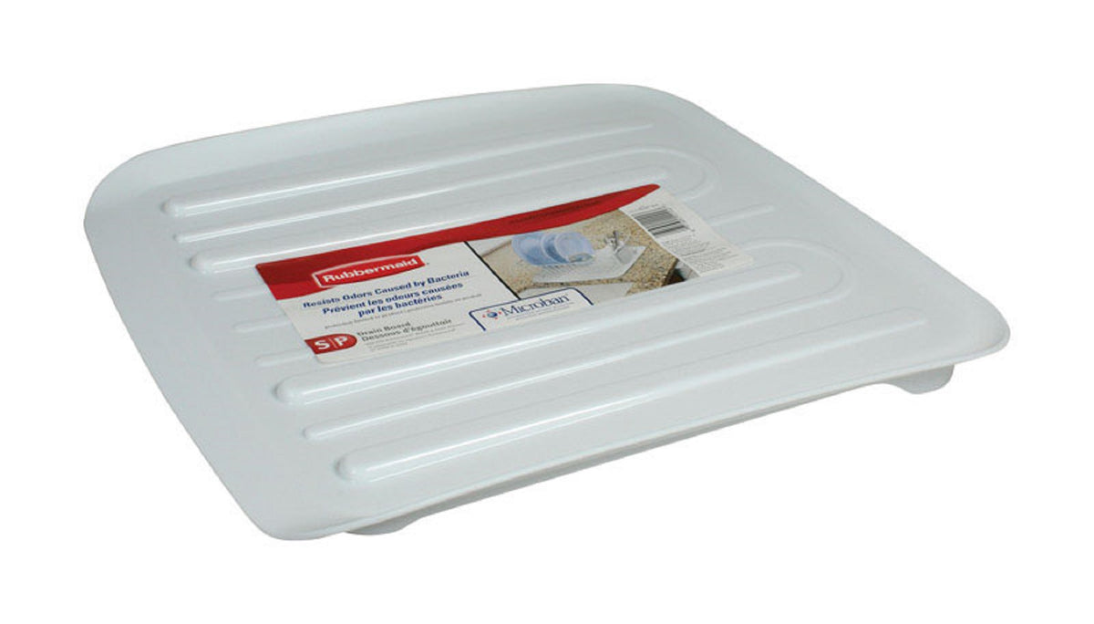 Rubbermaid 1180-MA-WHT Dish Drainer Tray, White