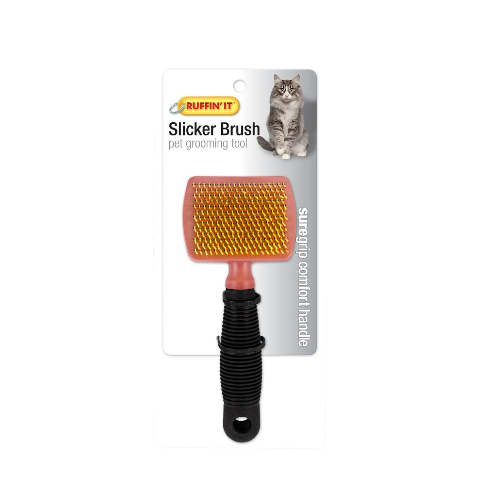 Ruffin'it 19793 Cat Slicker Brush, Plastic