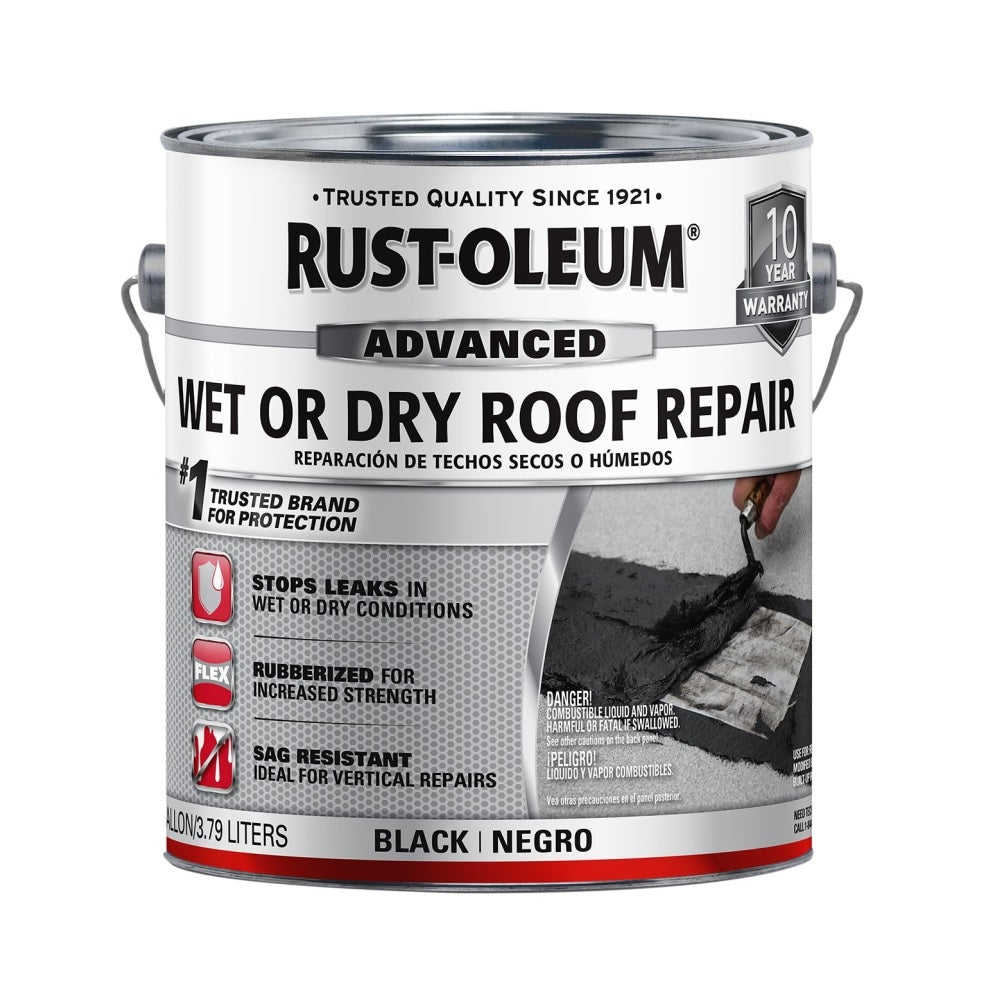 Rust-Oleum 347427 Advanced Wet or Dry Roof Repair, 1 Gallon