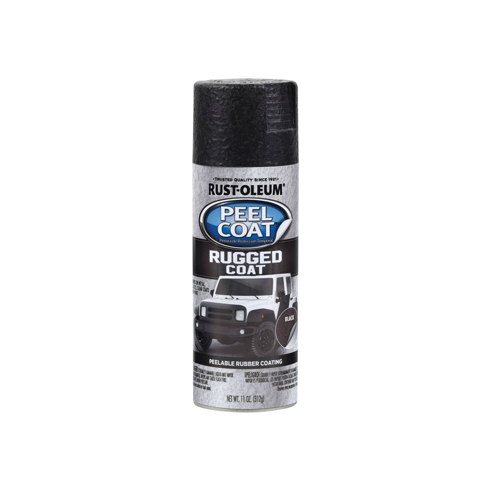 Rust-Oleum 311281 Automotive Peel Coat Spray Paint, Black, 11 Oz