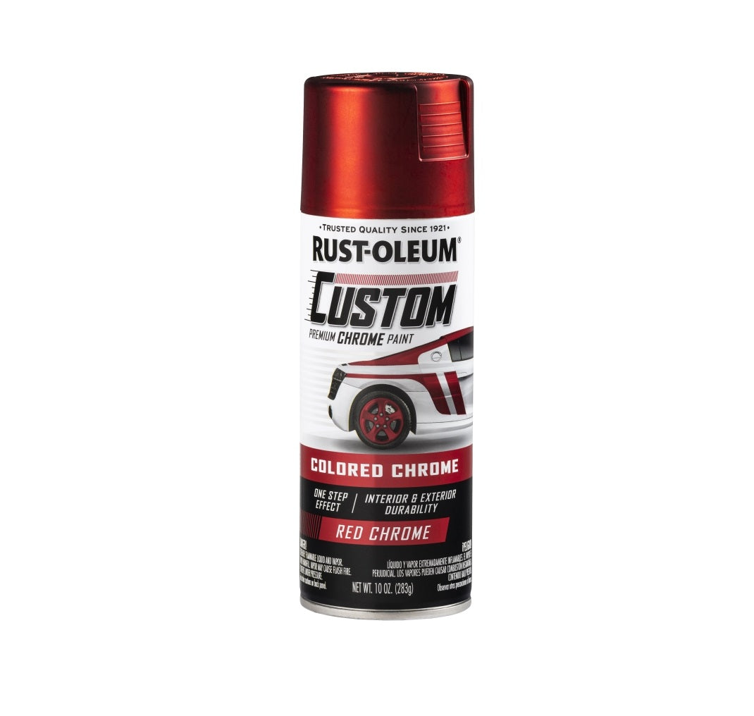 Rust-Oleum 340561 Automotive Premium Custom Paint, Chrome Red, 10 Oz