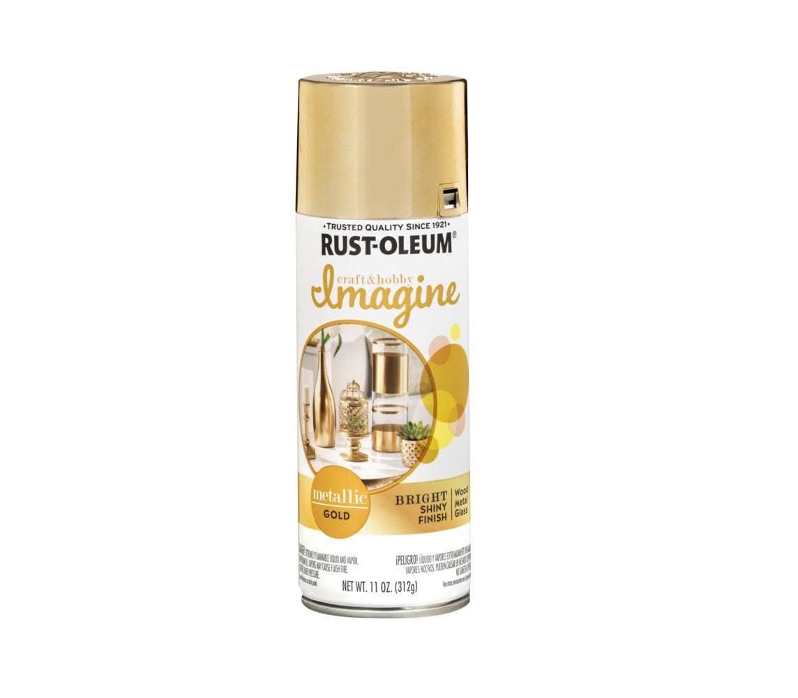 Rust-Oleum 355100 Craft & Hobby Imagine Metallic Spray Paint, Gold, 11 OZ