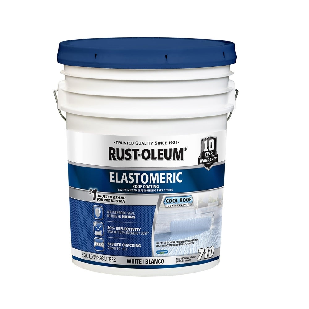 Rust-Oleum 301994 Elastomeric Roof Coating, 5 Gallon