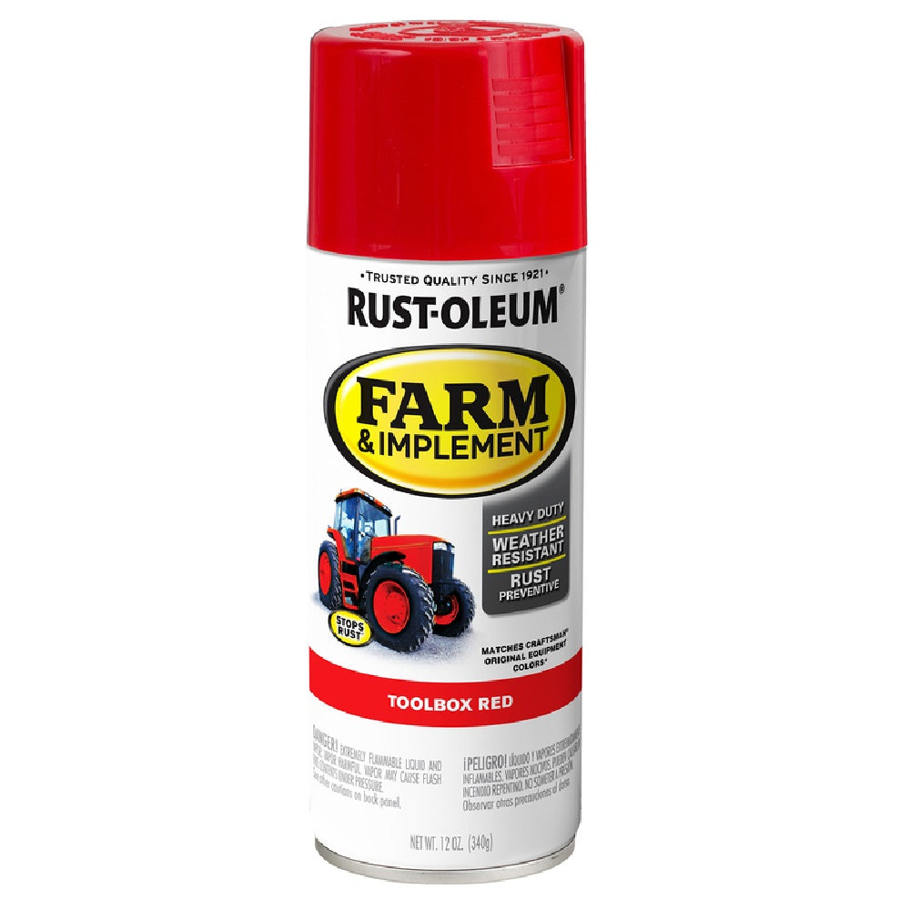 Rust-Oleum 350444 Farm & Implement Rust Prevention Paint, 12 Ounce
