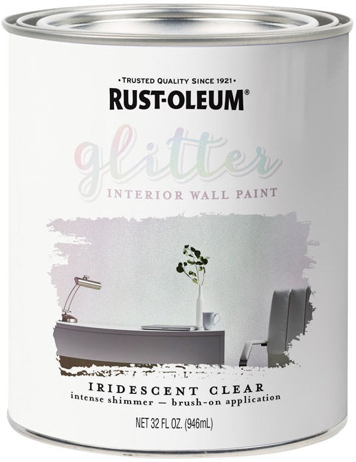 Rust-Oleum 323860 Glitter Interior Acrylic Paint, 32 Oz