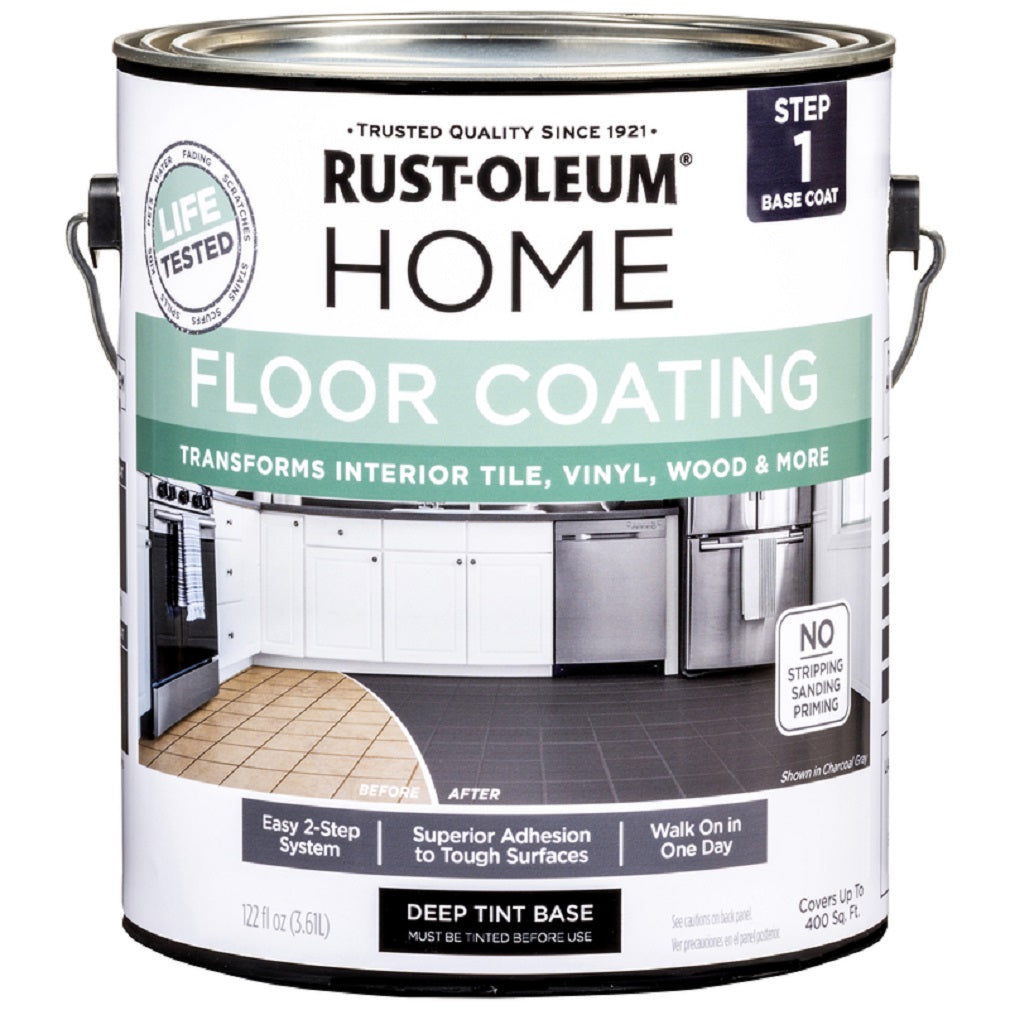 Rust-Oleum 358370 Home Floor Coating, Deep Tint Base, 1 Gallon