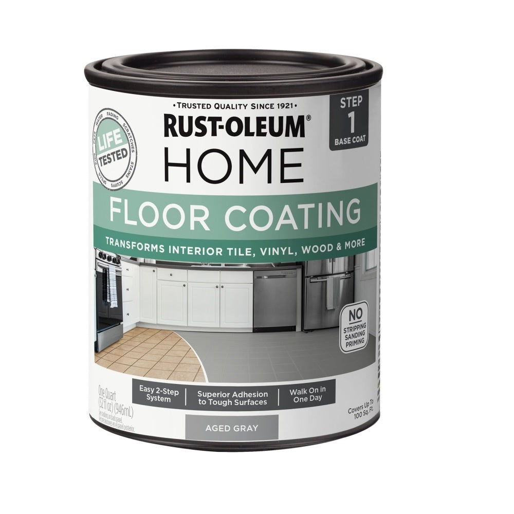 Rust-Oleum 365929 Home Premix Base Floor Coating, 1 Quart
