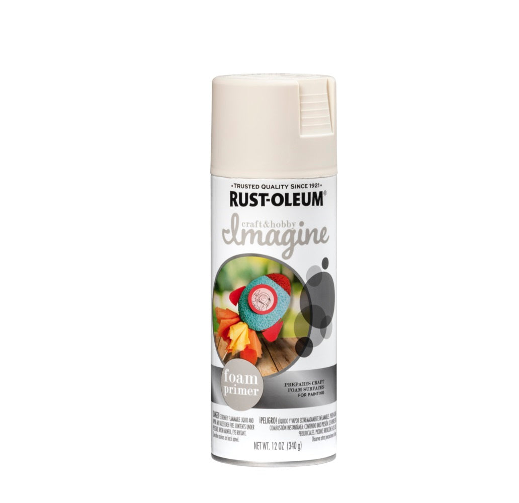 Rust-Oleum 345657 Imagine Foam Primer, White, 12 Oz