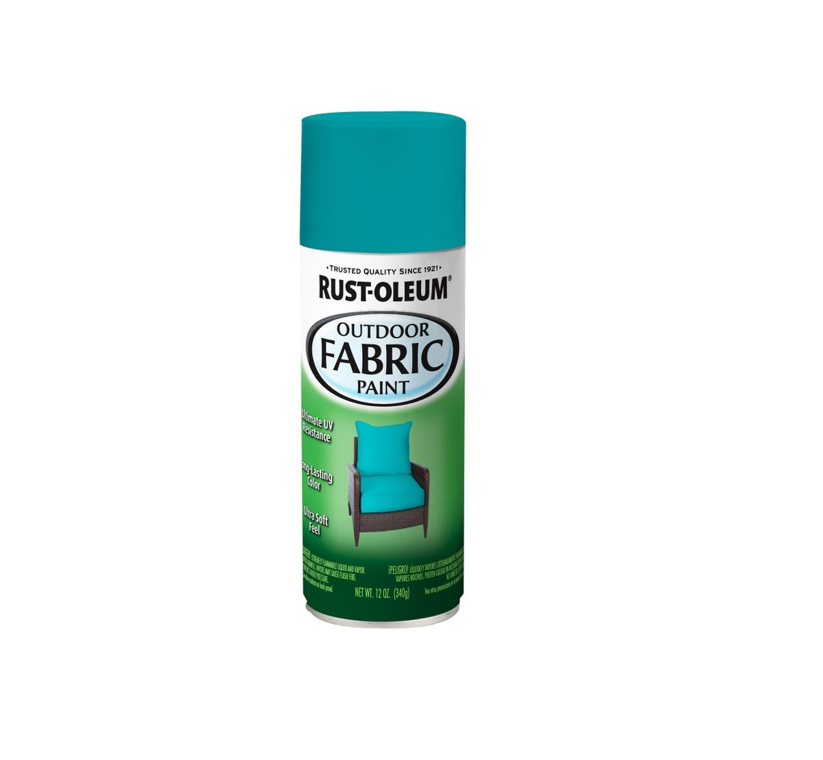 Rust-Oleum 358842 Outdoor Fabric Paint, Turquoise, 12 Oz