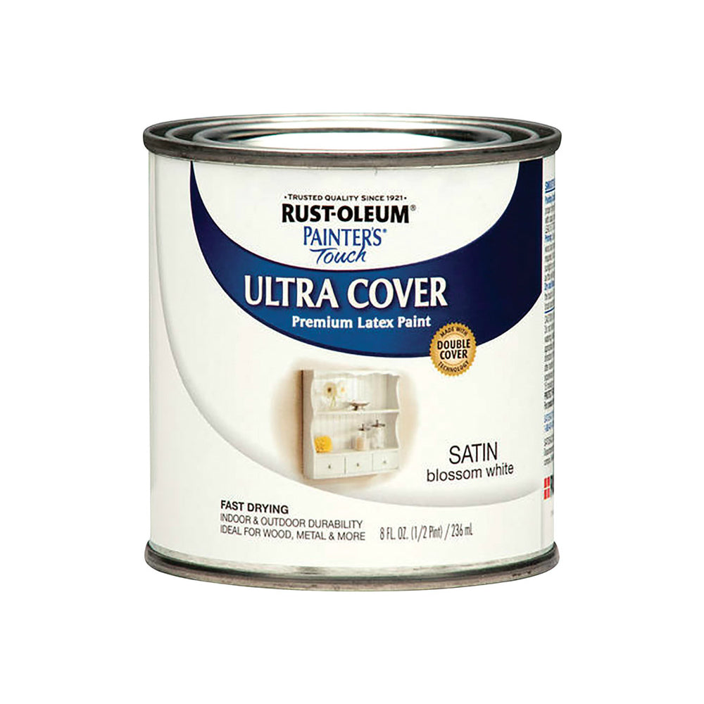 Rust-Oleum 267300 Painter's Touch Ultra Cover Paint, Blossom White, 0.5 Pt