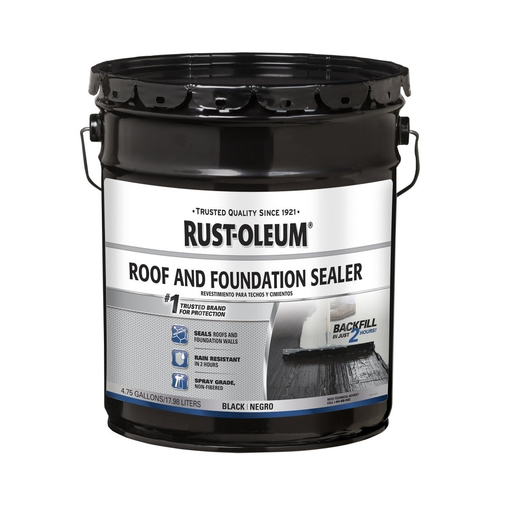 Rust-Oleum 347434 Roof and Foundation Sealer, 4.75 Gallon