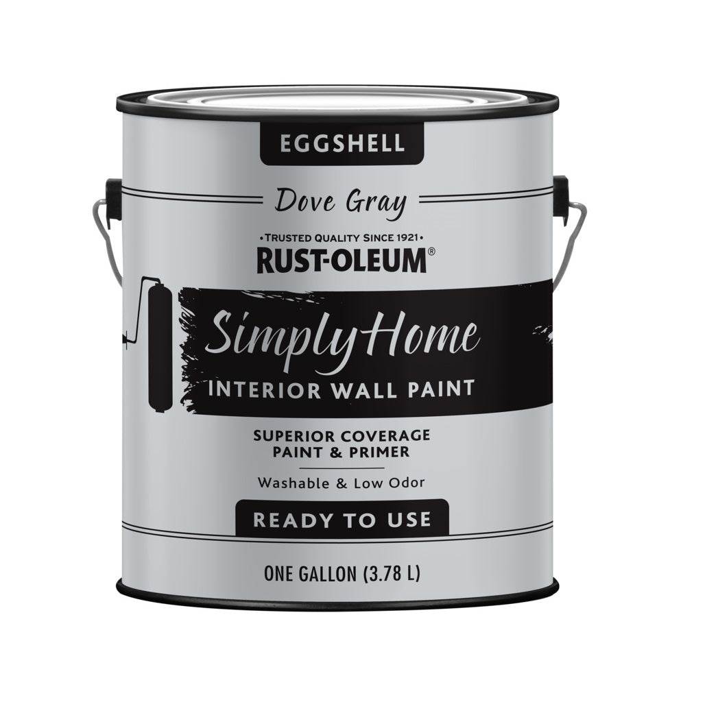 Rust-Oleum 339521 Simply Home Interior Wall Paint, Grey, 1 Gallon