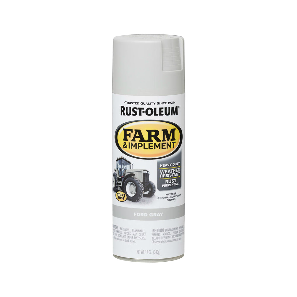 Rust-Oleum 280138 Specialty Farm & Implement Rust Prevention Paint, Ford Gray, 12 Oz