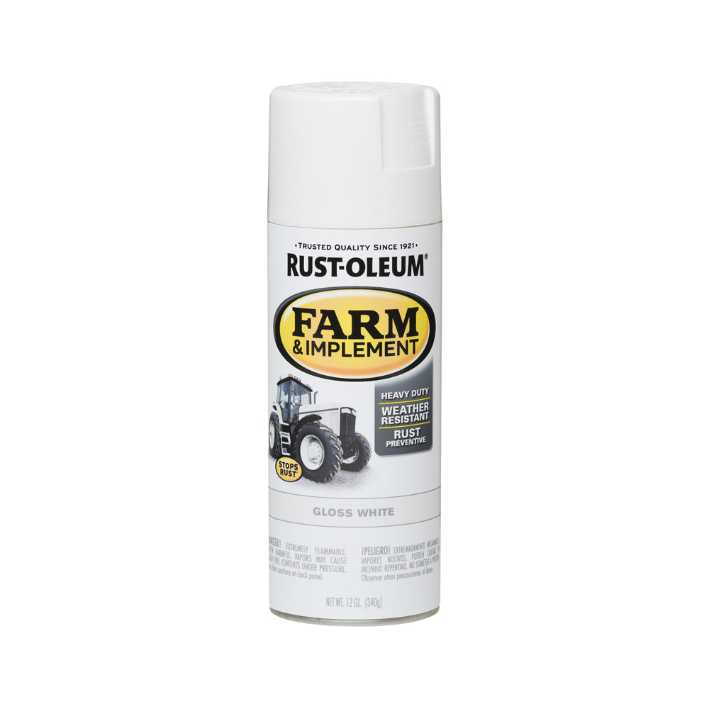 Rust-Oleum 280132 Specialty Farm & Implement Rust Prevention Paint, White, 12 Oz