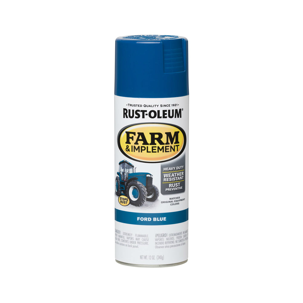 Rust-Oleum 280131 Specialty Farm & Implement Rust Prevention Spray Paint, Ford Blue, 12 Oz