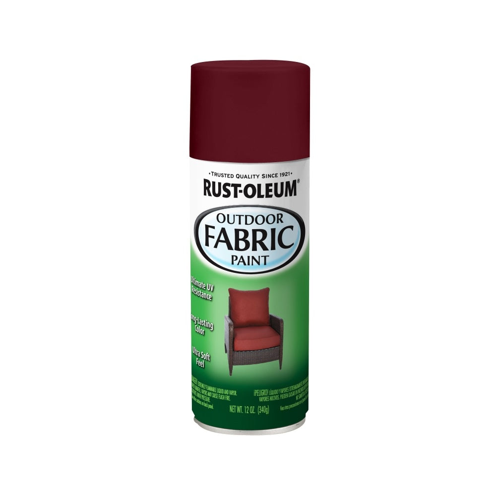 Rust-Oleum 358831 Specialty Outdoor Fabric Paint, Dark Red, 12 Oz