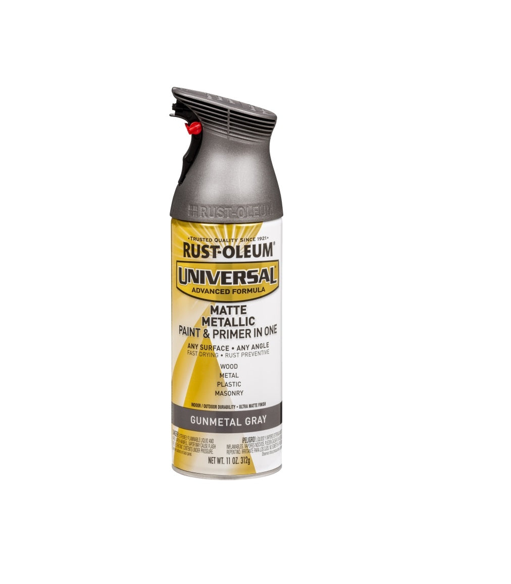 Rust-Oleum 353091 Universal Metallic Paint, Gunmetal Gray, 11 Oz