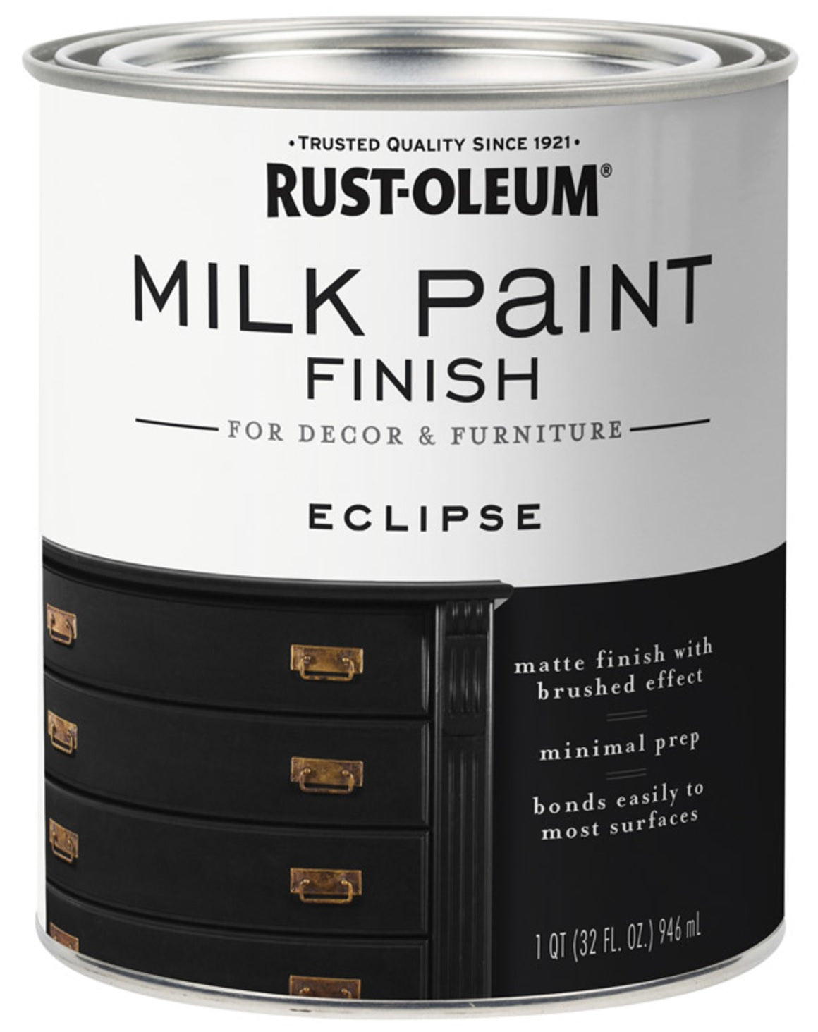 Rust-Oleum 331052 Water-Based Acrylic Milk Paint, 1 Quart