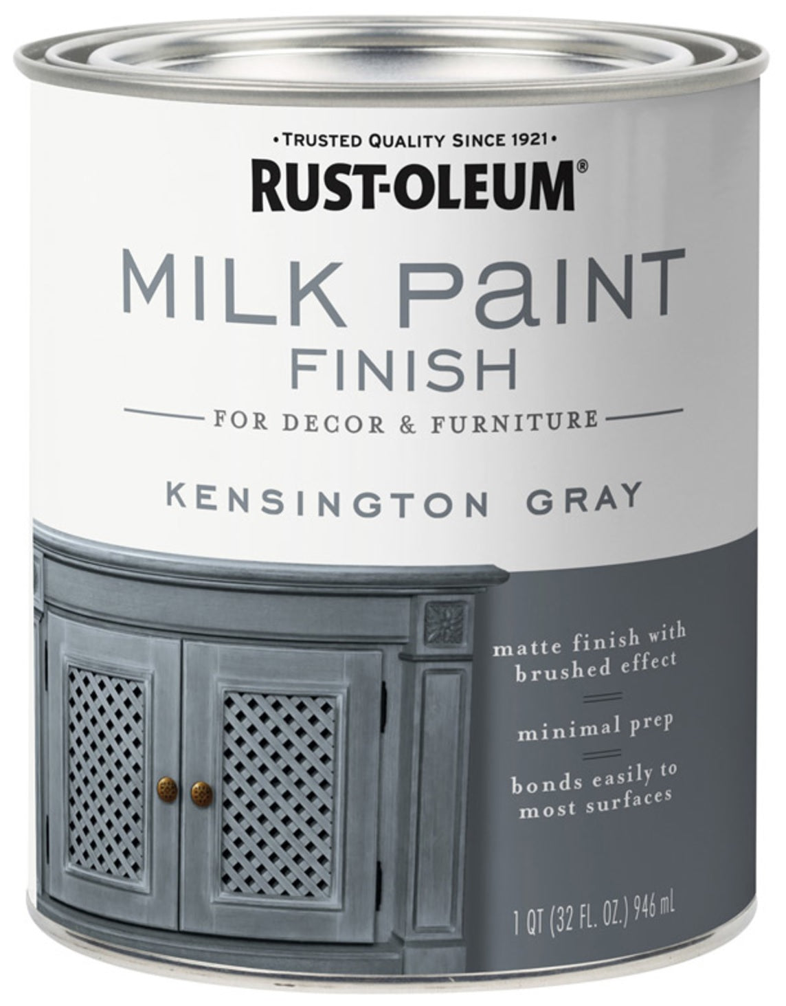 Rust-Oleum 331053 Water-Based Acrylic Milk Paint, 1 Quart