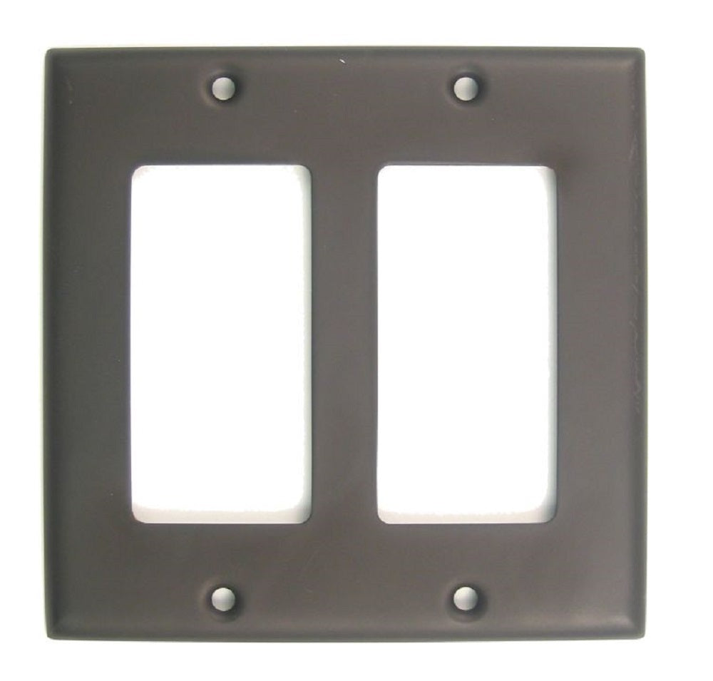 Rusticware 787ORB Double Rocker Switch Plate, Oil Rubbed Bronze