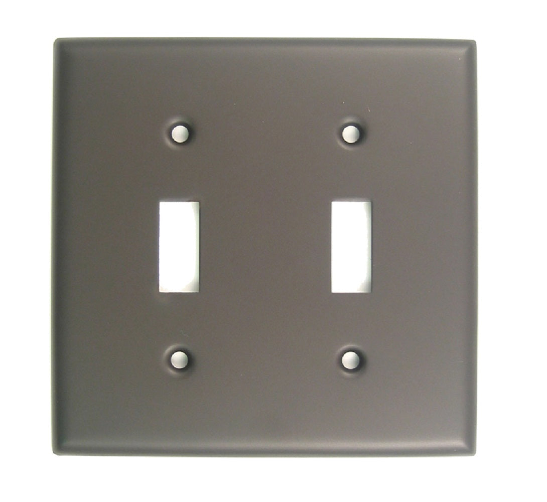 Rusticware 785ORB Double Toggle Switch Plate, Oil Rubbed Bronze