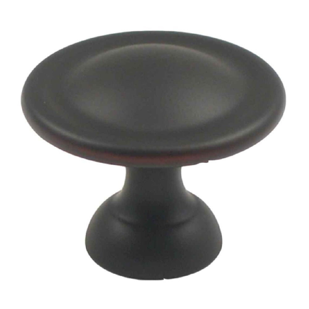 Rusticware 916ORB Flat Mushroom Cabinet Knob, Oil Rubbed Bronze