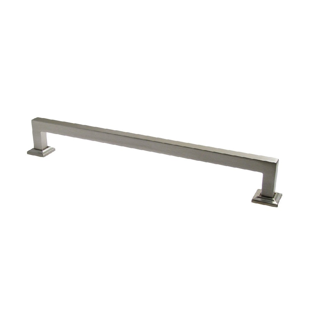 Rusticware 997SN Modern Square Cabinet Pull, 9", Satin Nickel