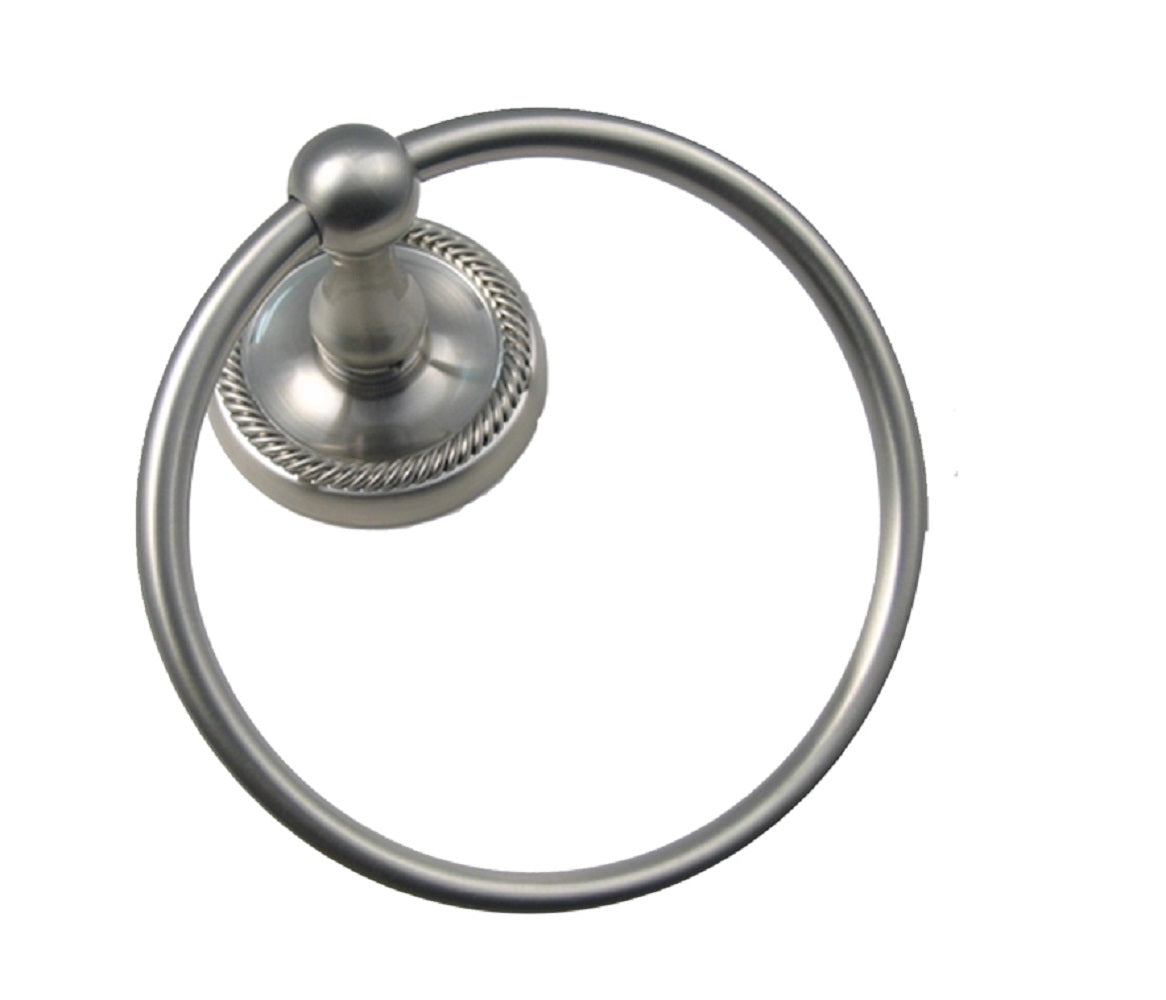 Rusticware 8186SN Riverside Towel Ring, Satin Nickel