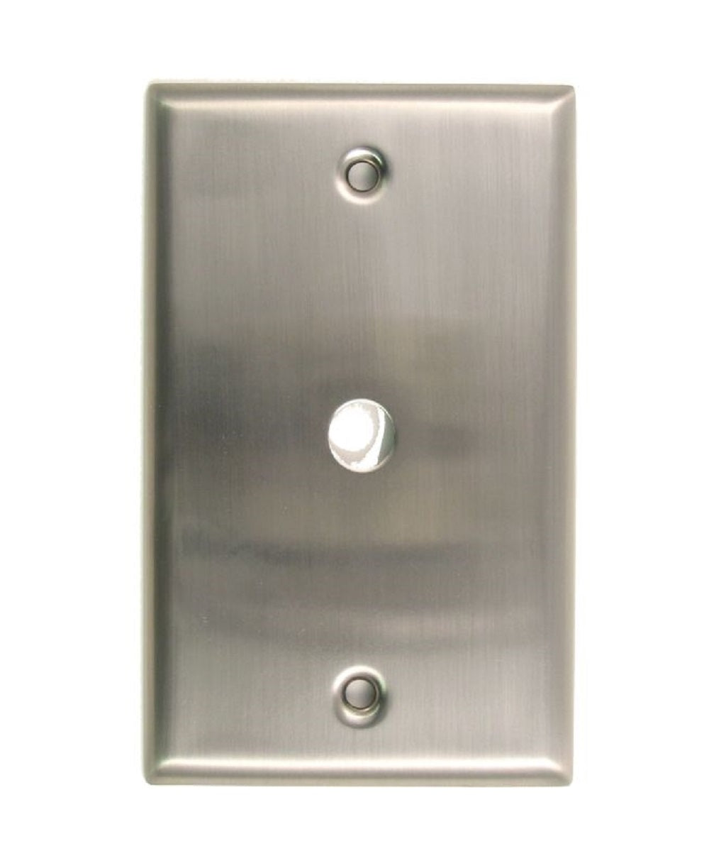 Rusticware 781SN Single Cable Switch Plate, Satin Nickel