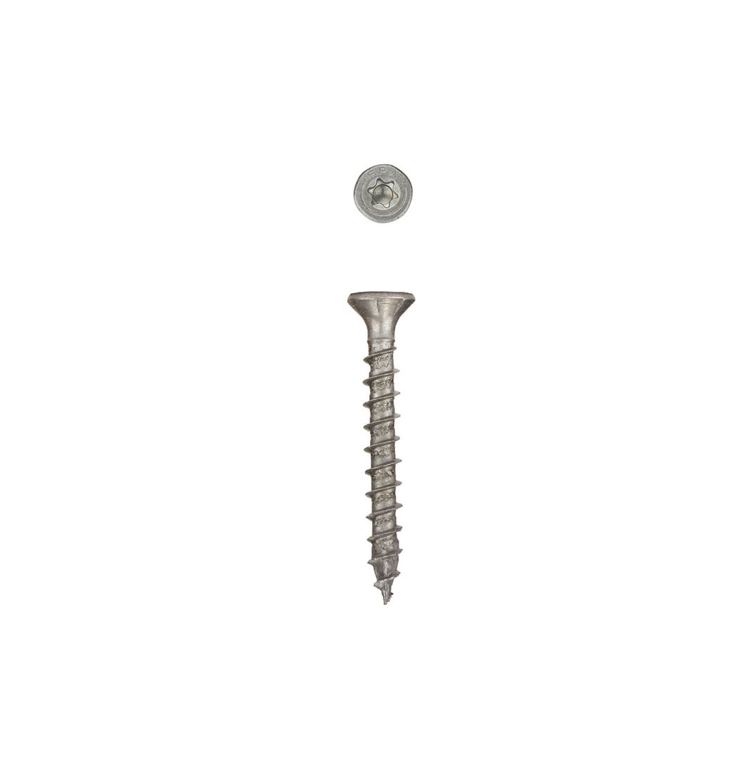 SPAX 4191670600504 Star Flat Head Multi-Purpose Screws, Grey, #14 x 2 in