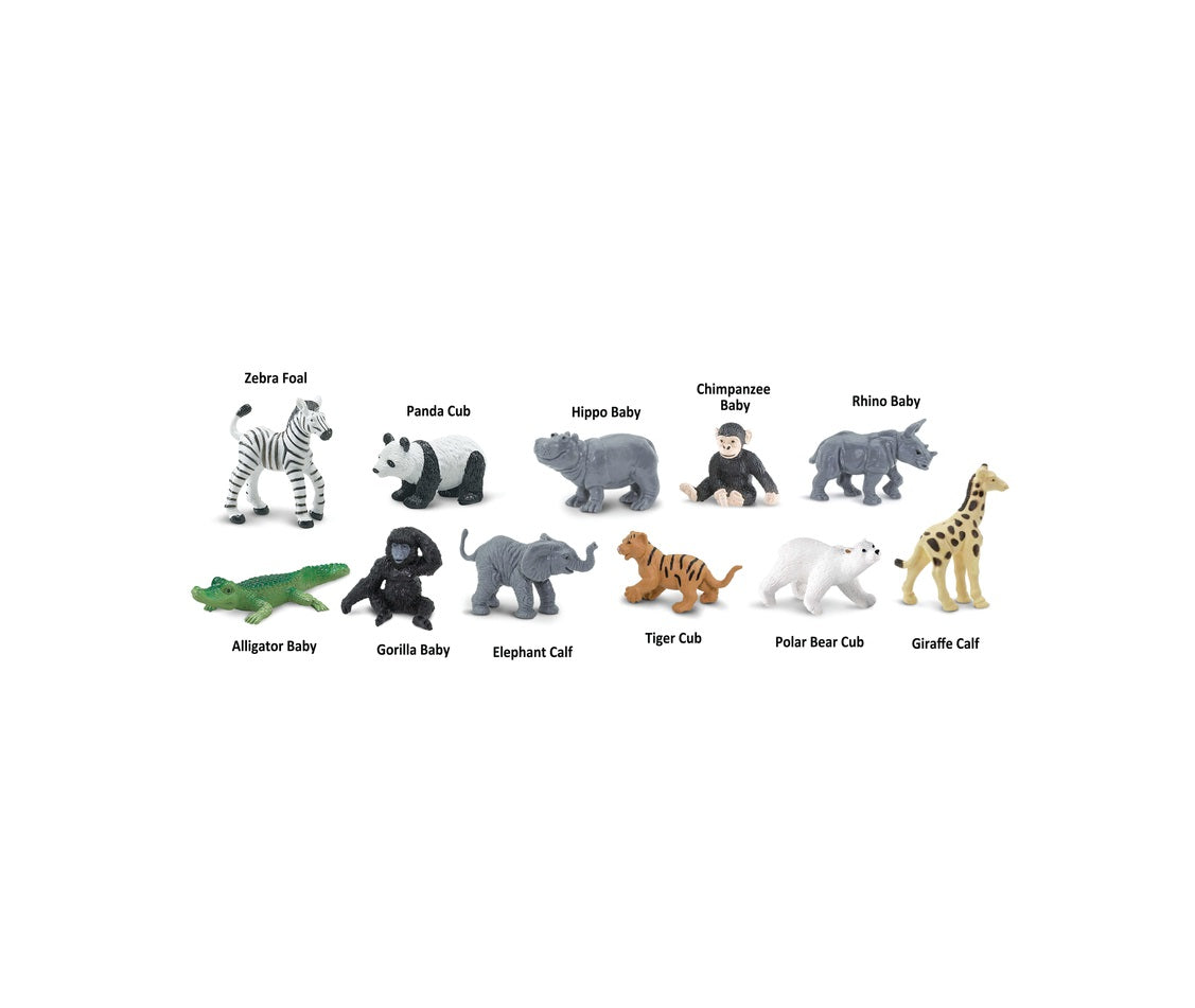 Safari Ltd 680004 Toob Zoo Babies Toy, Plastic