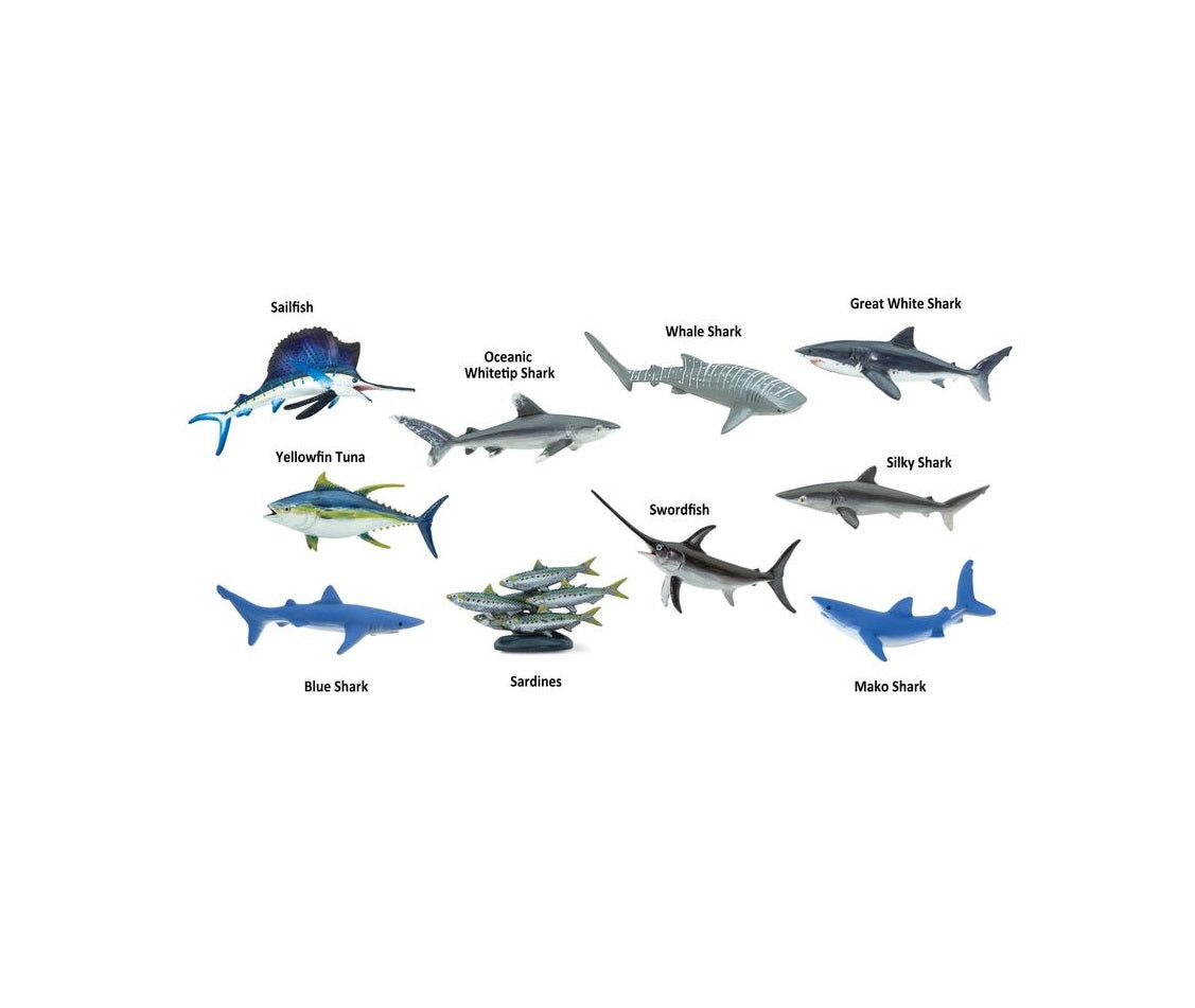 Safari Ltd 100265 Toobs Pelagic Fish Toy, Plastic