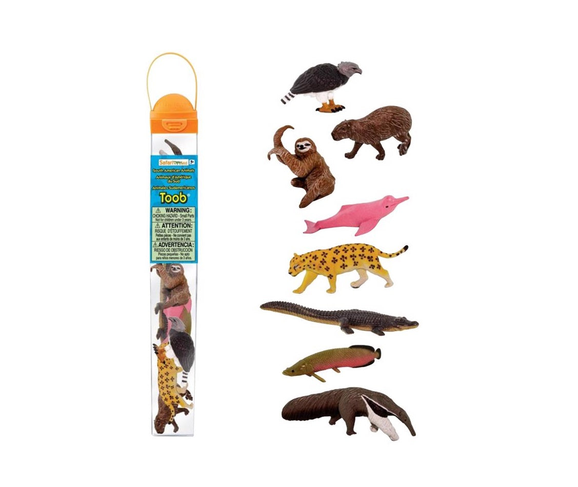 Safari Ltd 100684 Toobs South American Animals Toy, Plastic