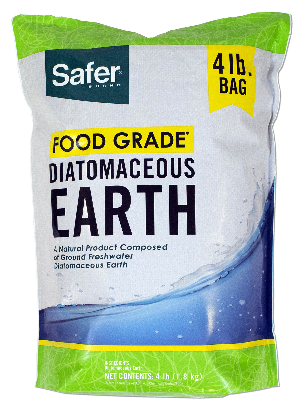 Safer Brand 51704 Food Grade Diatomaceous Earth, 4 Lb