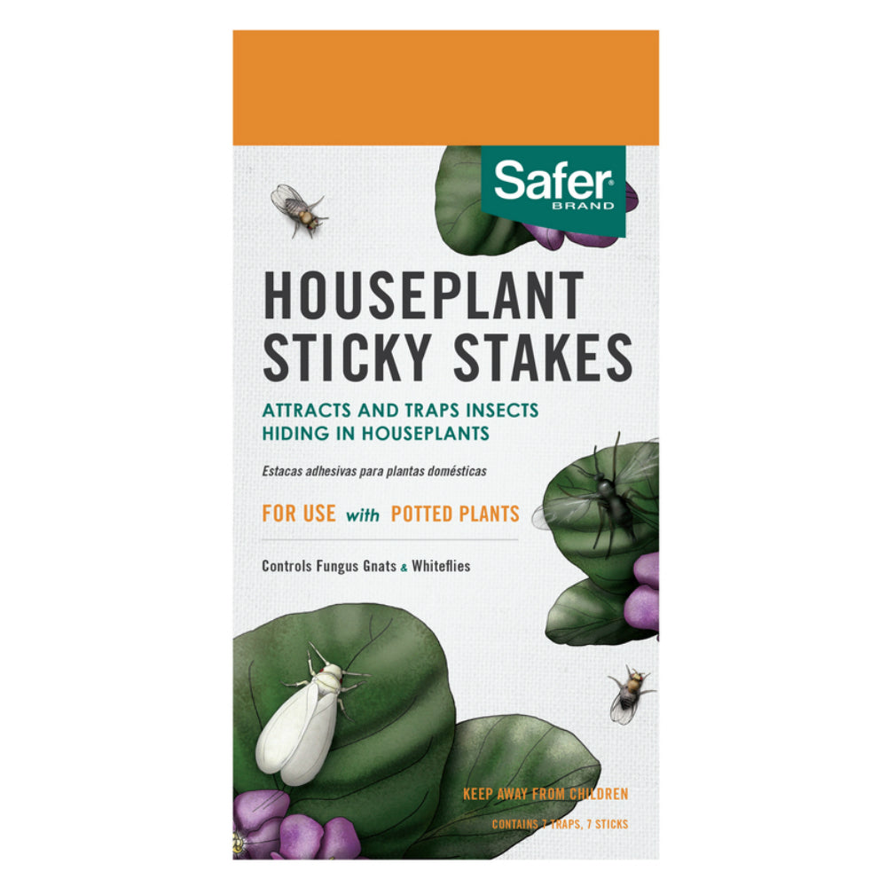 Safer Brand 5026 Houseplant Sticky Stakes, Pack of 7