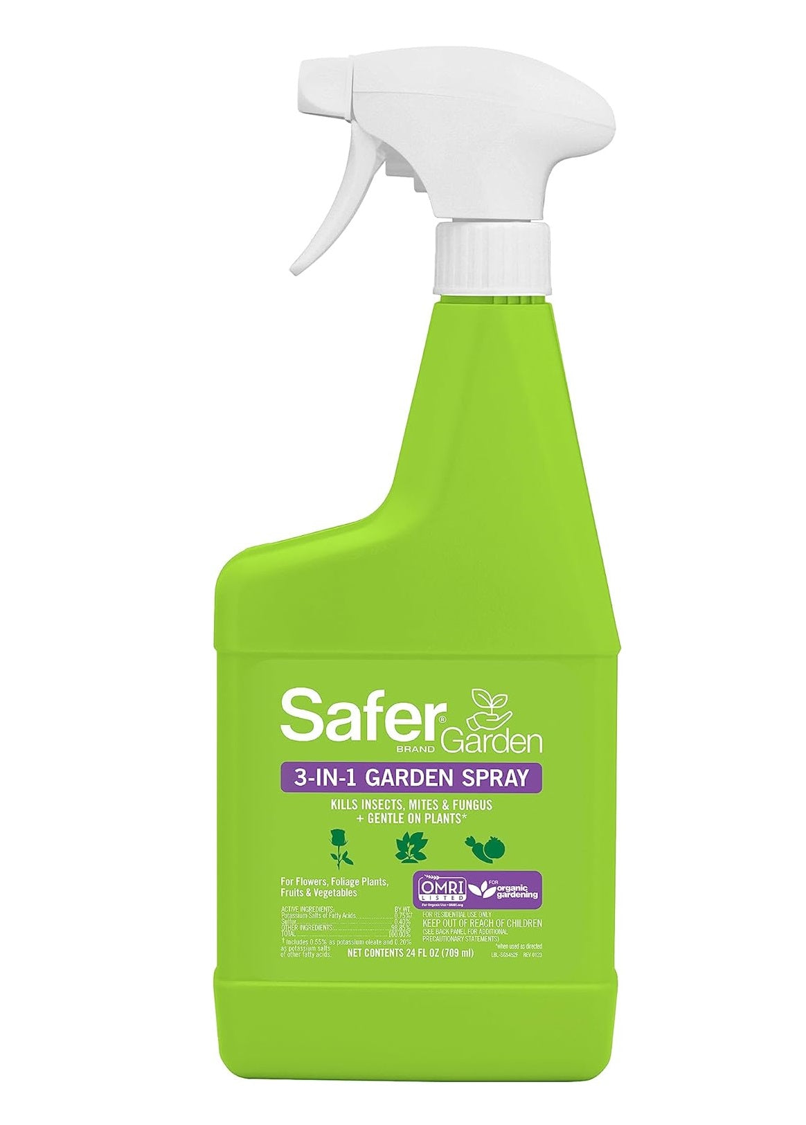 Safer SG5452 3-in-1 Garden Spray, 24 Ounce