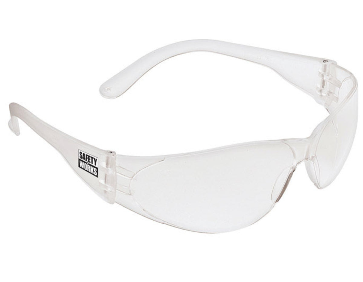 Safety Works SWCL110 Checklite Safety Glasses, Clear Lens