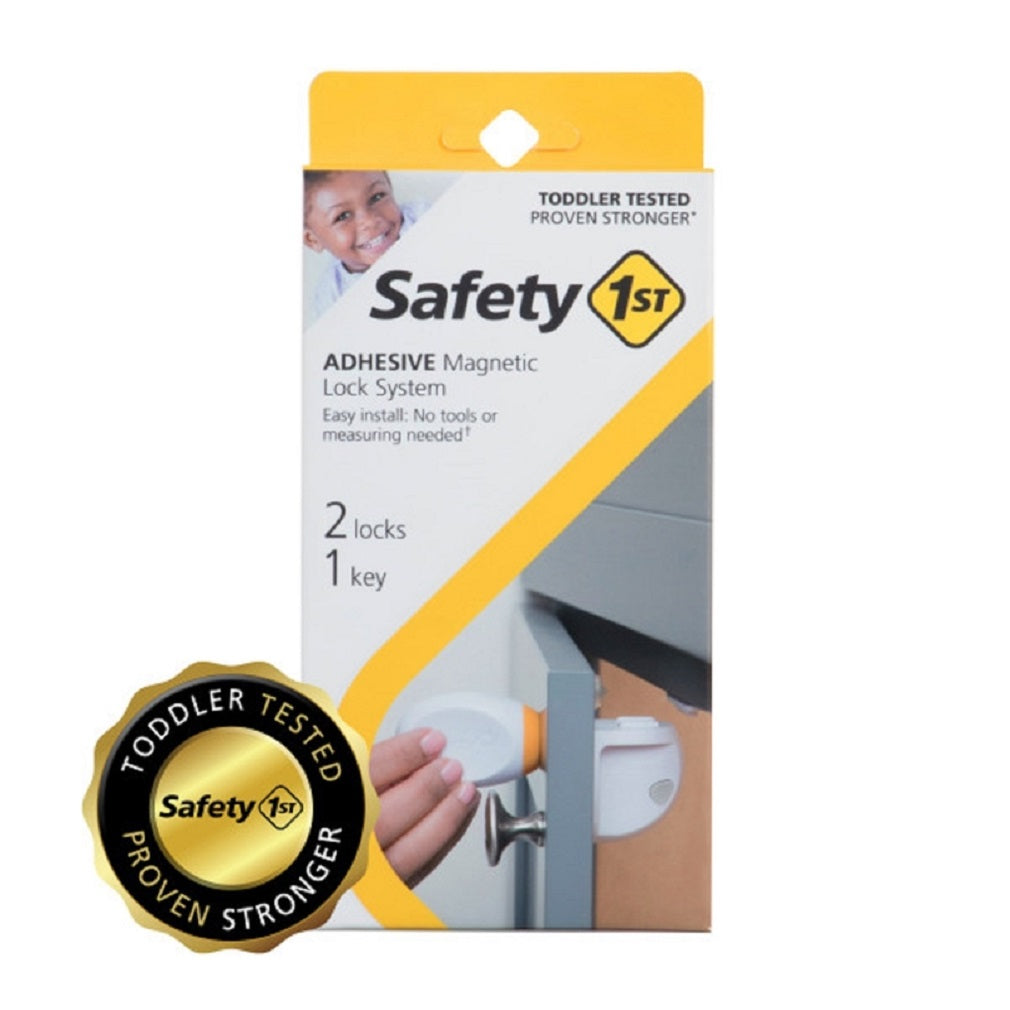 Safety 1st HS292 Magnetic Cabinet Locks, Plastic, White