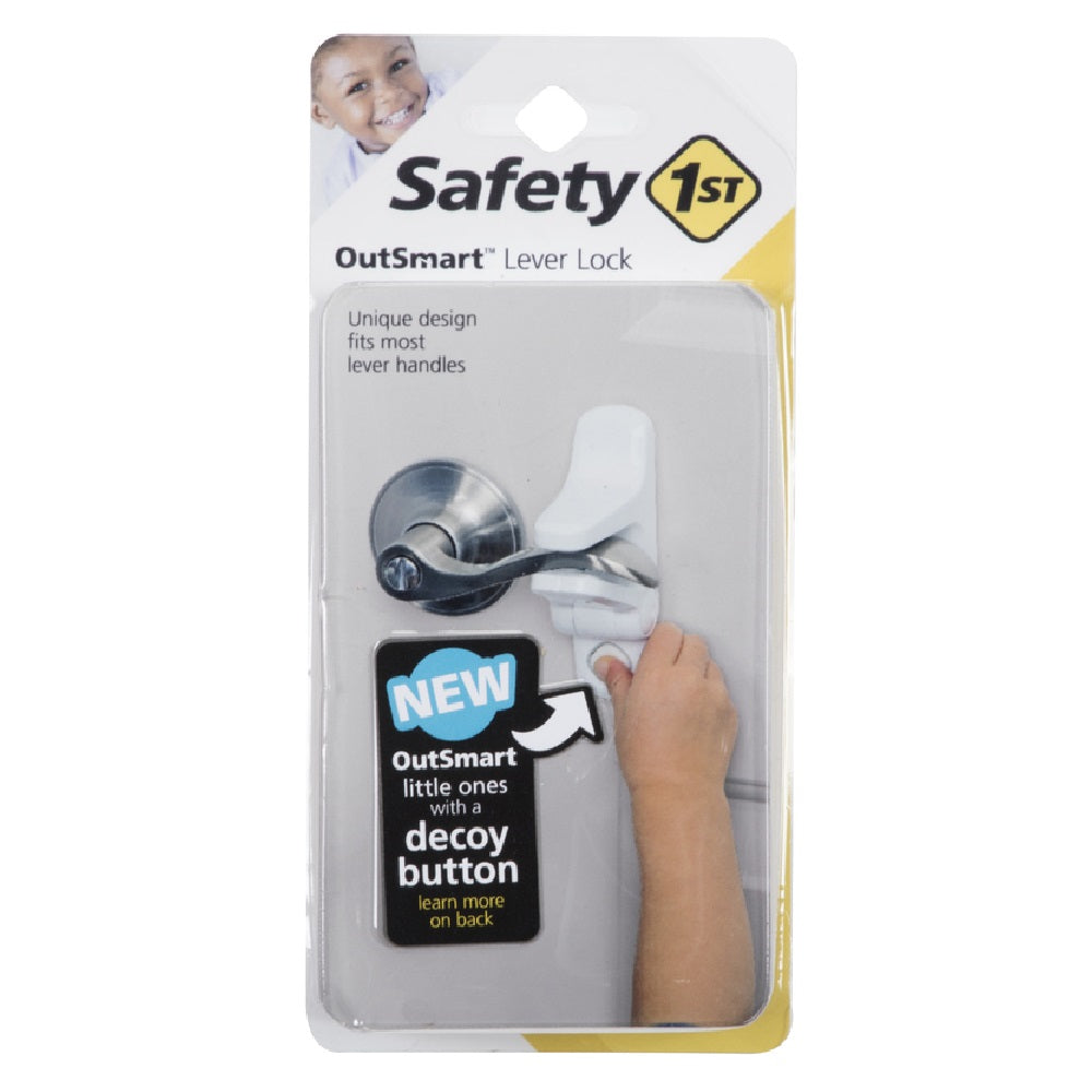 Safety 1st HS289 OutSmart Lever Handle Lock, Plastic, White