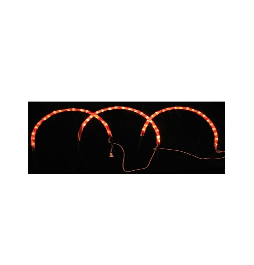 Santas Forest 58801 Candy Cane Pathway Marker, 12 Inch