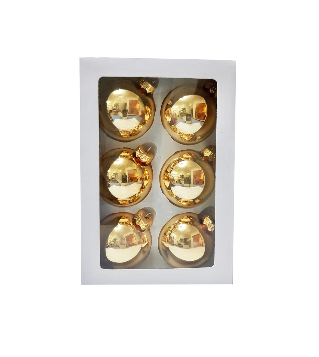 Santas Forest 99509 Christmas Ball Ornament, Shiny Gold, 66Mm